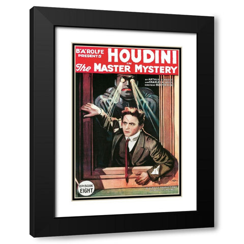 The Master Mystery-1919 Black Modern Wood Framed Art Print with Double Matting by Vintage Hollywood Archive