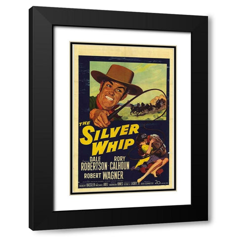 The Silver Whip-1953 Black Modern Wood Framed Art Print with Double Matting by Vintage Hollywood Archive
