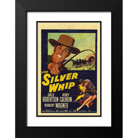The Silver Whip-1953 Black Modern Wood Framed Art Print with Double Matting by Vintage Hollywood Archive