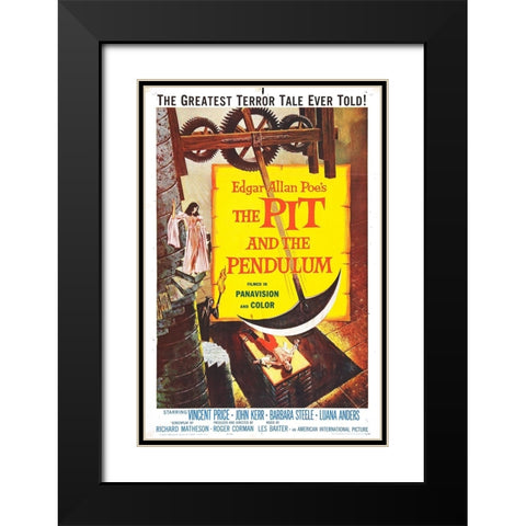 The Pit and the Pendulum-1961 Black Modern Wood Framed Art Print with Double Matting by Vintage Hollywood Archive