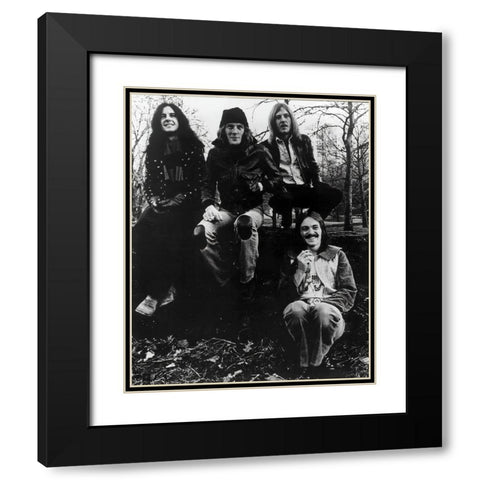 Humble Pie-1974 Black Modern Wood Framed Art Print with Double Matting by Vintage Music Archive
