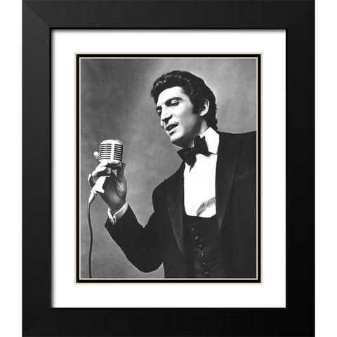Sergio Franchi-1970 Black Modern Wood Framed Art Print with Double Matting by Vintage Music Archive