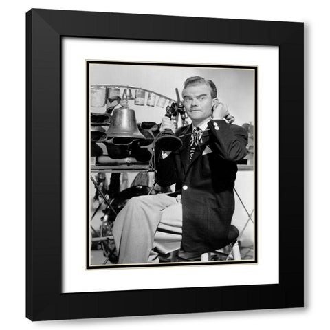 Spike Jones-1948 Black Modern Wood Framed Art Print with Double Matting by Vintage Music Archive