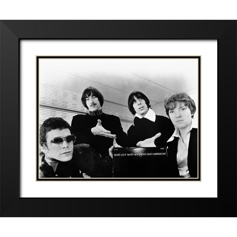 Velvet Underground Black Modern Wood Framed Art Print with Double Matting by Vintage Music Archive