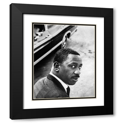 Wes Montgomery-1967 Black Modern Wood Framed Art Print with Double Matting by Vintage Music Archive