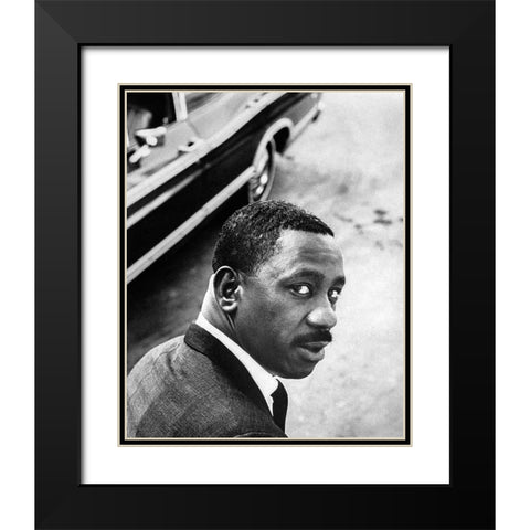 Wes Montgomery-1967 Black Modern Wood Framed Art Print with Double Matting by Vintage Music Archive