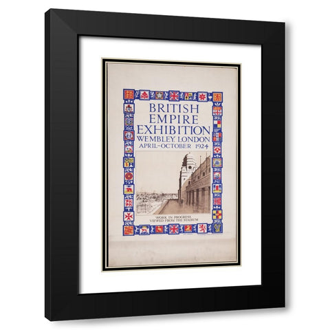 British Empire Exhibition-1924-Wembley Black Modern Wood Framed Art Print with Double Matting by Worlds Fair Posters