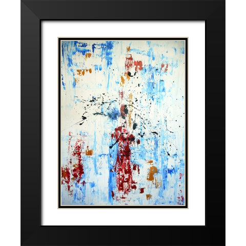 Hit Black Modern Wood Framed Art Print with Double Matting by Clement, Diane