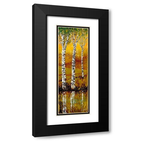 Betulle Chiare Black Modern Wood Framed Art Print with Double Matting by Borelli, Guido