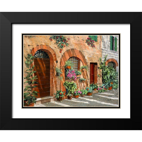 Viaggio in Toscana Black Modern Wood Framed Art Print with Double Matting by Borelli, Guido