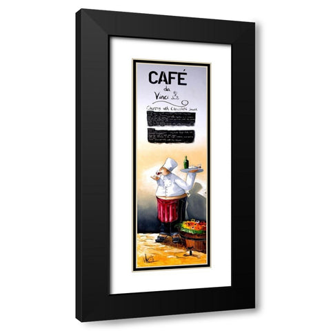 Churros with Chocolate Sauce Black Modern Wood Framed Art Print with Double Matting by West, Ronald