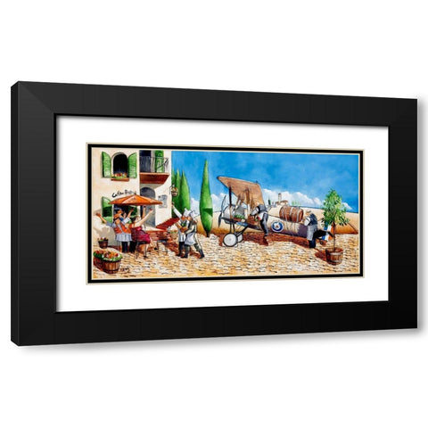 Aviation Chef Black Modern Wood Framed Art Print with Double Matting by West, Ronald