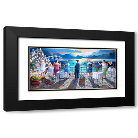 After the Shift Black Modern Wood Framed Art Print with Double Matting by West, Ronald