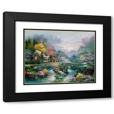 Going Home Black Modern Wood Framed Art Print with Double Matting by Lee, James