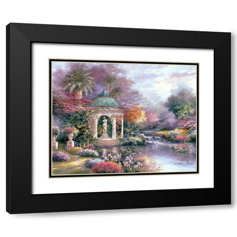 Graceful Guardian Black Modern Wood Framed Art Print with Double Matting by Lee, James