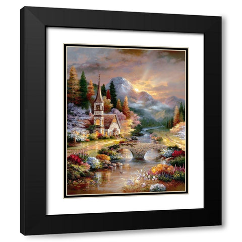 Early Service Black Modern Wood Framed Art Print with Double Matting by Lee, James