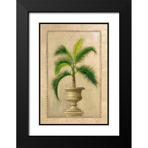 Key West Palm I Black Modern Wood Framed Art Print with Double Matting by Welby