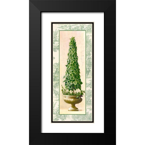 Ivy Topiary I Black Modern Wood Framed Art Print with Double Matting by Welby