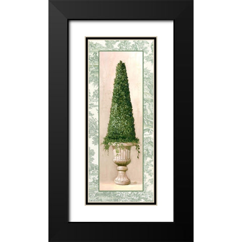 Ivy Topiary II Black Modern Wood Framed Art Print with Double Matting by Welby