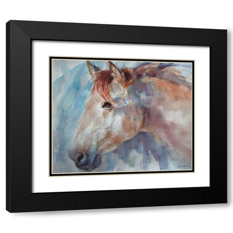 Equine by Design Black Modern Wood Framed Art Print with Double Matting by Campbell, Robert
