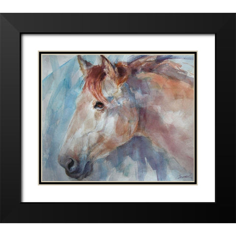 Equine by Design Black Modern Wood Framed Art Print with Double Matting by Campbell, Robert