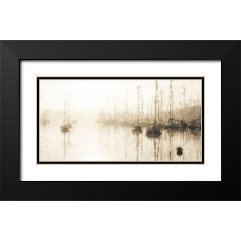 Coastal Series #6 Black Modern Wood Framed Art Print with Double Matting by Curinga, Kim