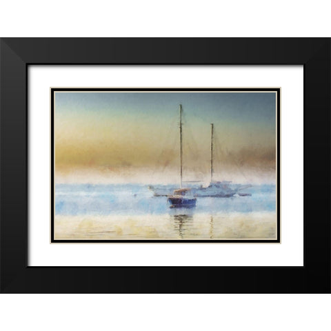 Coastal Series #7 Black Modern Wood Framed Art Print with Double Matting by Curinga, Kim