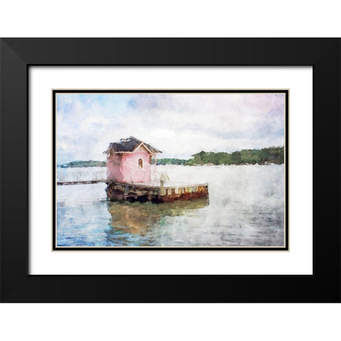 Lodge Series #10 Black Modern Wood Framed Art Print with Double Matting by Curinga, Kim