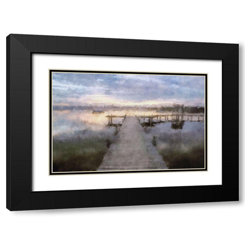 Piers Series #11 Black Modern Wood Framed Art Print with Double Matting by Curinga, Kim