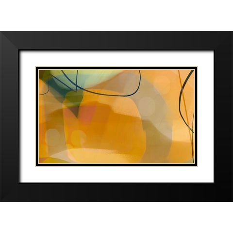 Fallen Angel Black Modern Wood Framed Art Print with Double Matting by Naskrent, Delores