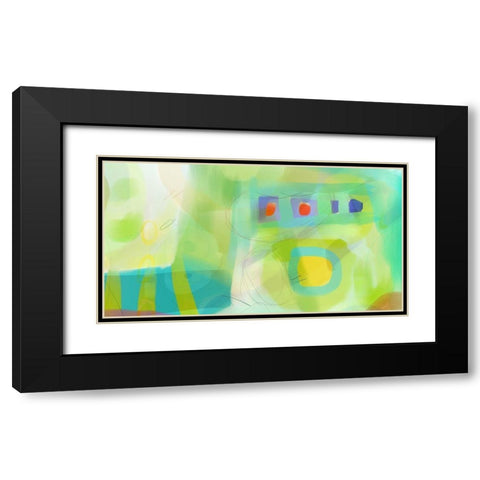 Roller Coaster Black Modern Wood Framed Art Print with Double Matting by Naskrent, Delores