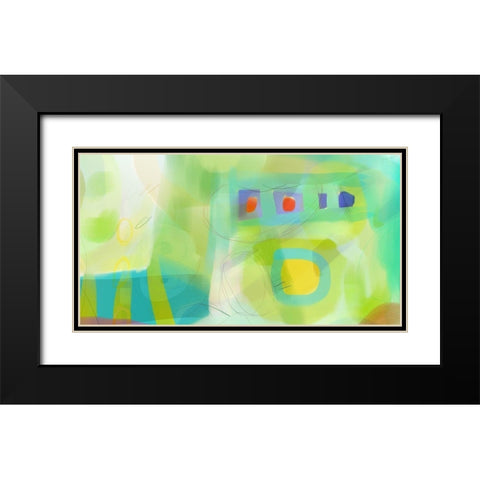 Roller Coaster Black Modern Wood Framed Art Print with Double Matting by Naskrent, Delores