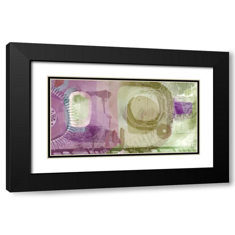 Walk in the Garden Black Modern Wood Framed Art Print with Double Matting by Naskrent, Delores