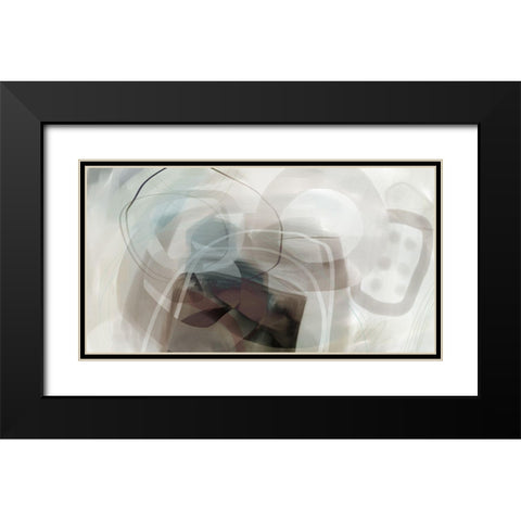 Pearl in the Mist Black Modern Wood Framed Art Print with Double Matting by Naskrent, Delores