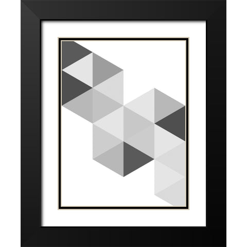 Be Still Black Modern Wood Framed Art Print with Double Matting by Naskrent, Delores