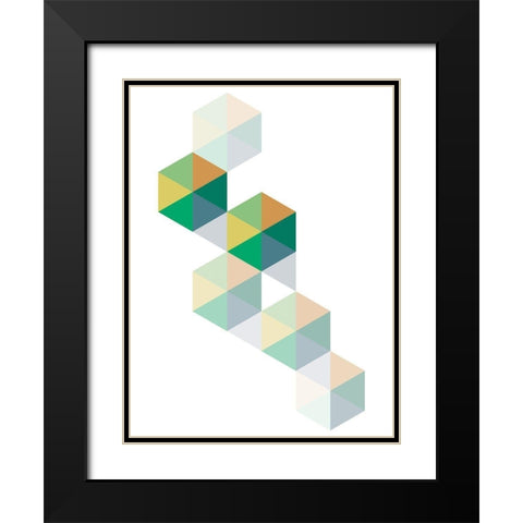 No Boundaries Black Modern Wood Framed Art Print with Double Matting by Naskrent, Delores