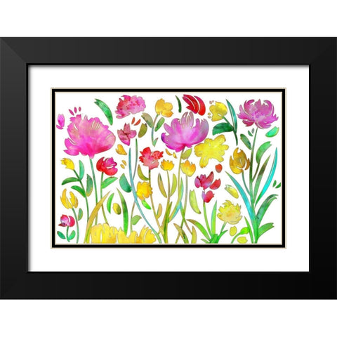 August Terrace Black Modern Wood Framed Art Print with Double Matting by Naskrent, Delores