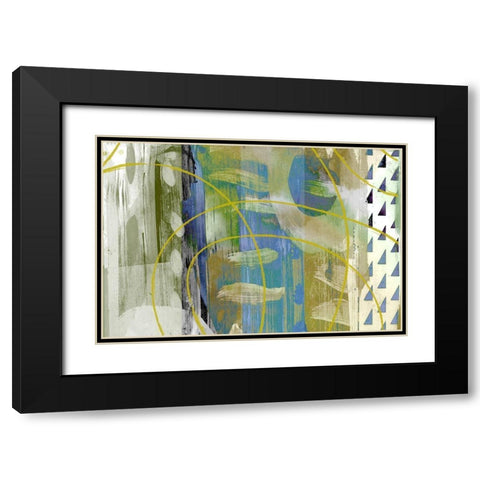 Melting Pot Black Modern Wood Framed Art Print with Double Matting by Naskrent, Delores