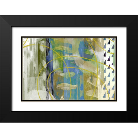 Melting Pot Black Modern Wood Framed Art Print with Double Matting by Naskrent, Delores