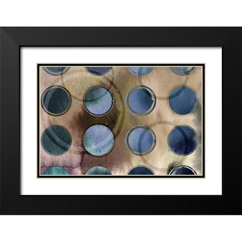 Voluminous Black Modern Wood Framed Art Print with Double Matting by Naskrent, Delores