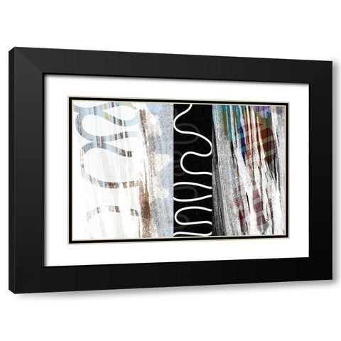 Juncture  Black Modern Wood Framed Art Print with Double Matting by Naskrent, Delores