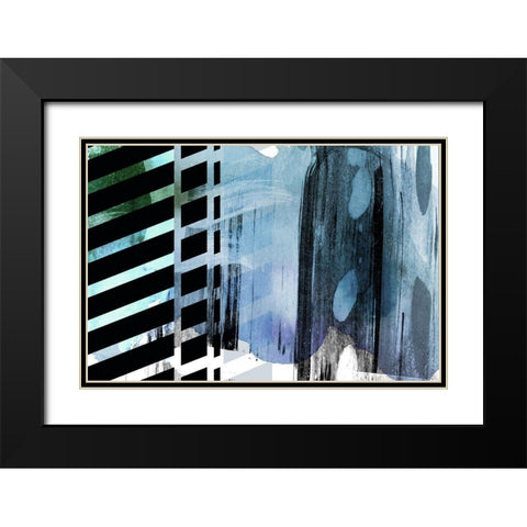 Split Second Black Modern Wood Framed Art Print with Double Matting by Naskrent, Delores