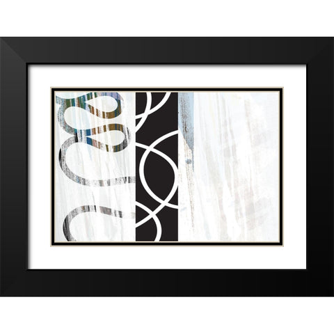 Crux Black Modern Wood Framed Art Print with Double Matting by Naskrent, Delores