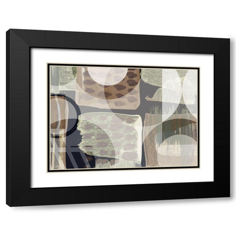 Pastiche Black Modern Wood Framed Art Print with Double Matting by Naskrent, Delores