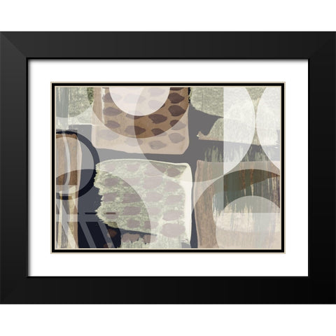Pastiche Black Modern Wood Framed Art Print with Double Matting by Naskrent, Delores