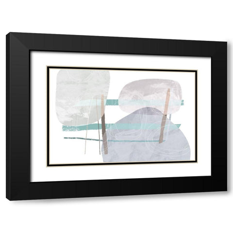 Aftermath Black Modern Wood Framed Art Print with Double Matting by Naskrent, Delores