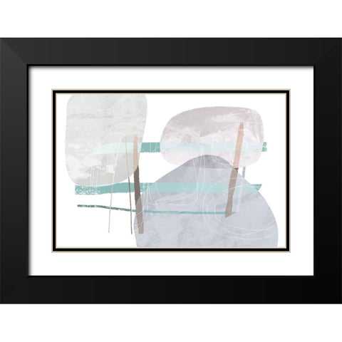 Aftermath Black Modern Wood Framed Art Print with Double Matting by Naskrent, Delores