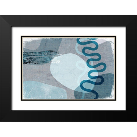 Dead Ringer Black Modern Wood Framed Art Print with Double Matting by Naskrent, Delores