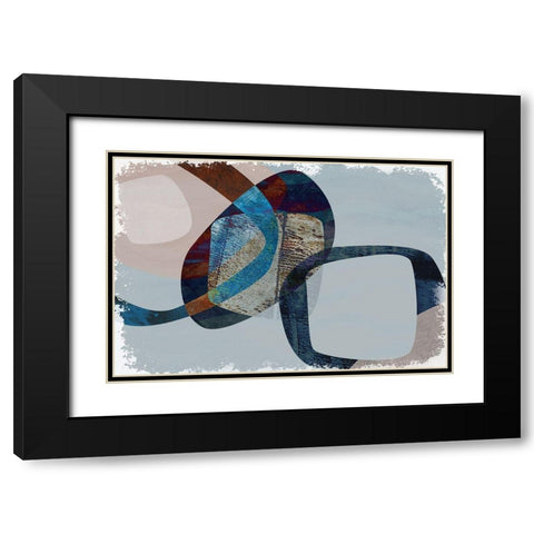 Below the Waves Black Modern Wood Framed Art Print with Double Matting by Naskrent, Delores