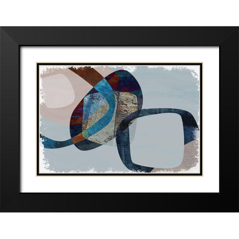 Below the Waves Black Modern Wood Framed Art Print with Double Matting by Naskrent, Delores
